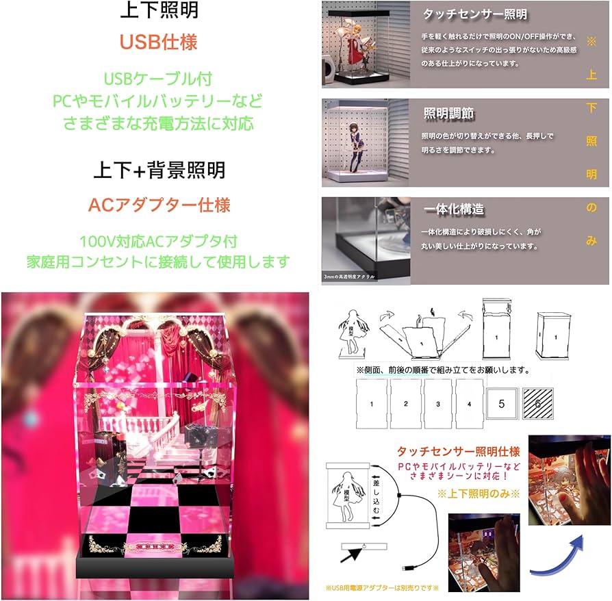 Amazon.co.jp: 専用 フィギュアケース フリュー F:NEX にじさんじ 夜